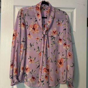 Lilac Floral Blouse